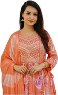 Embroidered, Printed Kurta , Palazzo & Dupatta Set